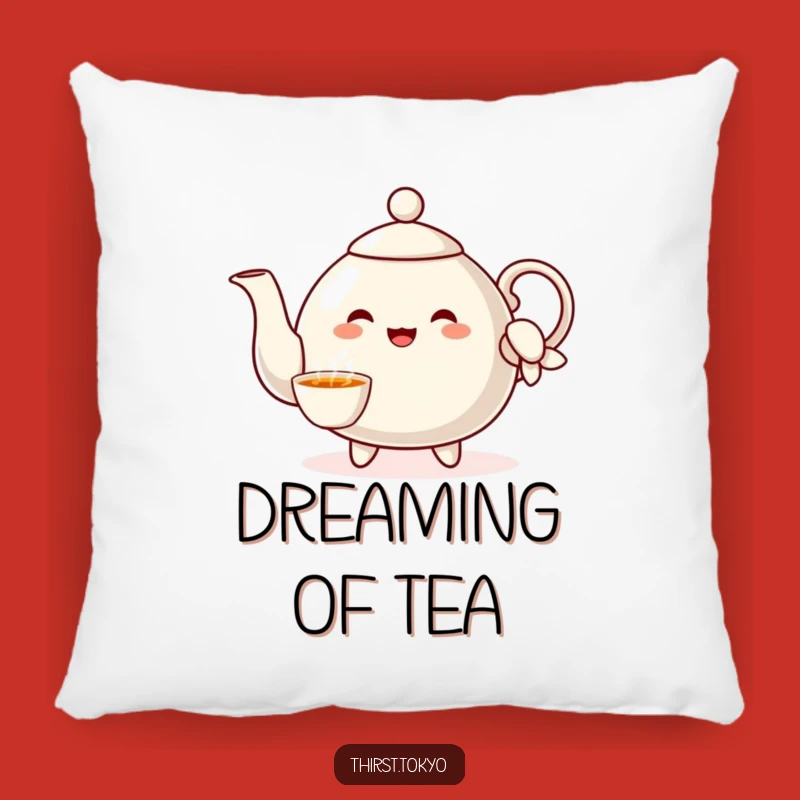 Funny Teapot Sleeve Pillow: Cozy Cheerful Cushion Gift