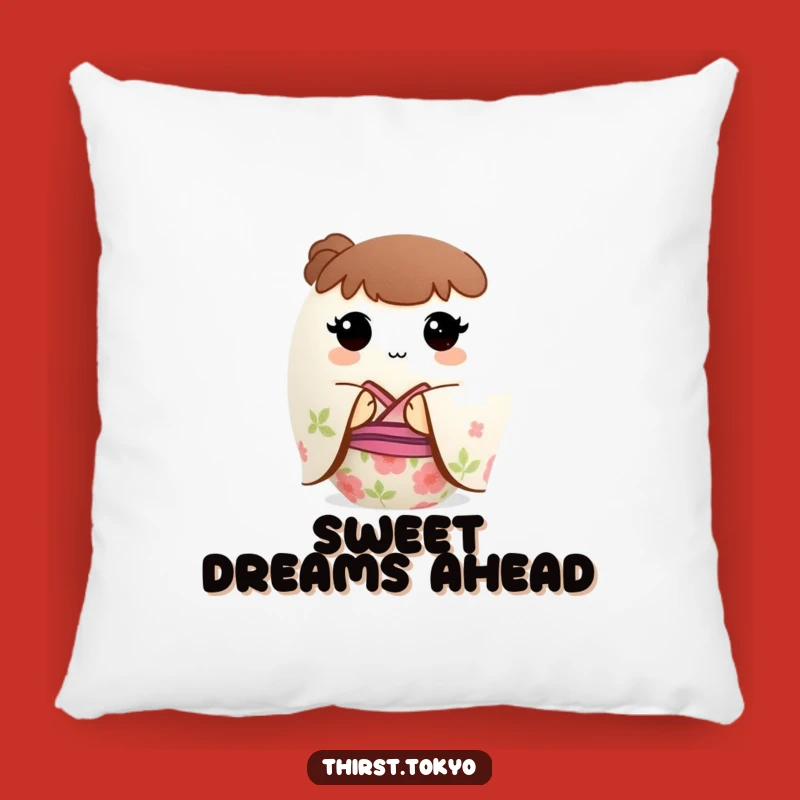 Funny Mochi Kimono Pillow: Cozy Cute Cushion Gift