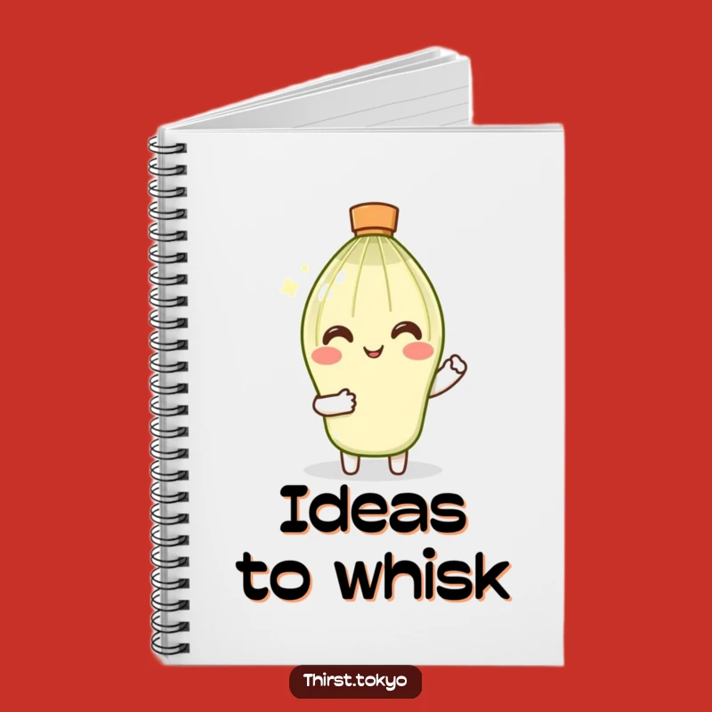 Funny Matcha Whisk Notebook: Smiling Stirrer Journal Gift