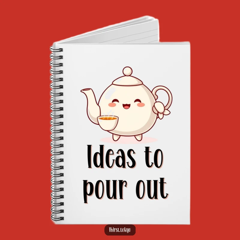 Funny Teapot Sleeve Notebook: Cheerful Journal Gift