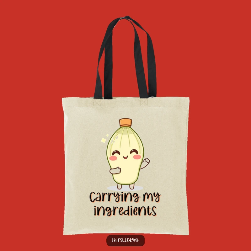 Funny Matcha Whisk Tote Bag: Smiling Stirrer Bag Gift